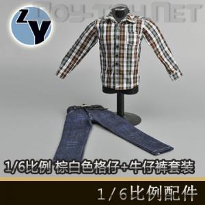 ZYTOYS - 1/6�ذ�ɫ����+ţ�п���װ ZY15-25