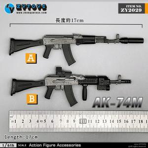 ֻZYTOYS ZY2029 1/6 AK74Mͻǹ  ɷ