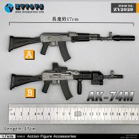 ֻZYTOYS ZY2029 1/6 AK74Mͻǹ  ɷ